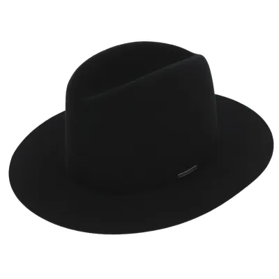 Chapeau Traveller Badlands Feutre Laine Noir - Stetson Reference : 7600 | Chapellerie Traclet