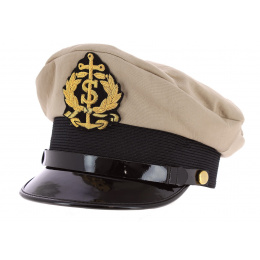 Cap Marin Capitaine Sydney Coton Beige - Traclet