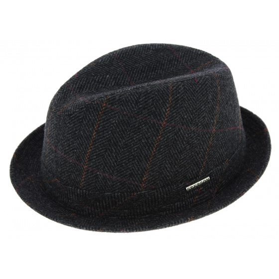 Clayton Player Hat Grey Wool Felt - Stetson