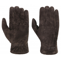 Brown Leather Glove By Stetson