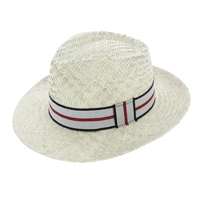 Chapeau fedora - Paille blanchie Ibiza  Reference : 3501 | Chapellerie Traclet