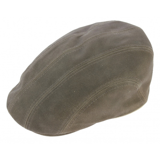 Fargo Flat Cap in Snake Pattern Lambskin Leather - Stetson