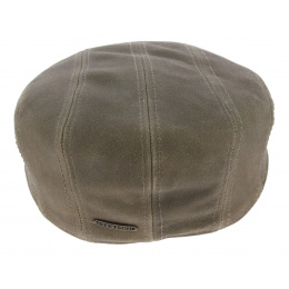 Fargo Flat Cap in Snake Pattern Lambskin Leather - Stetson