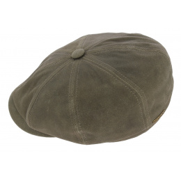 Hatteras Larson Snake Lambskin Leather Cap - Stetson