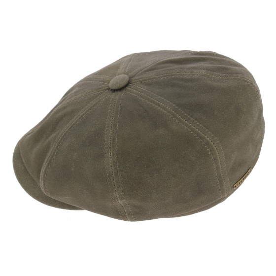 Hatteras Larson Snake Lambskin Leather Cap - Stetson