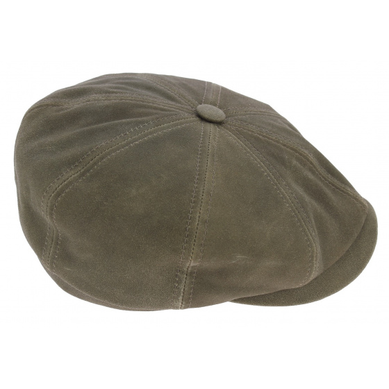 Hatteras Larson Snake Lambskin Leather Cap - Stetson