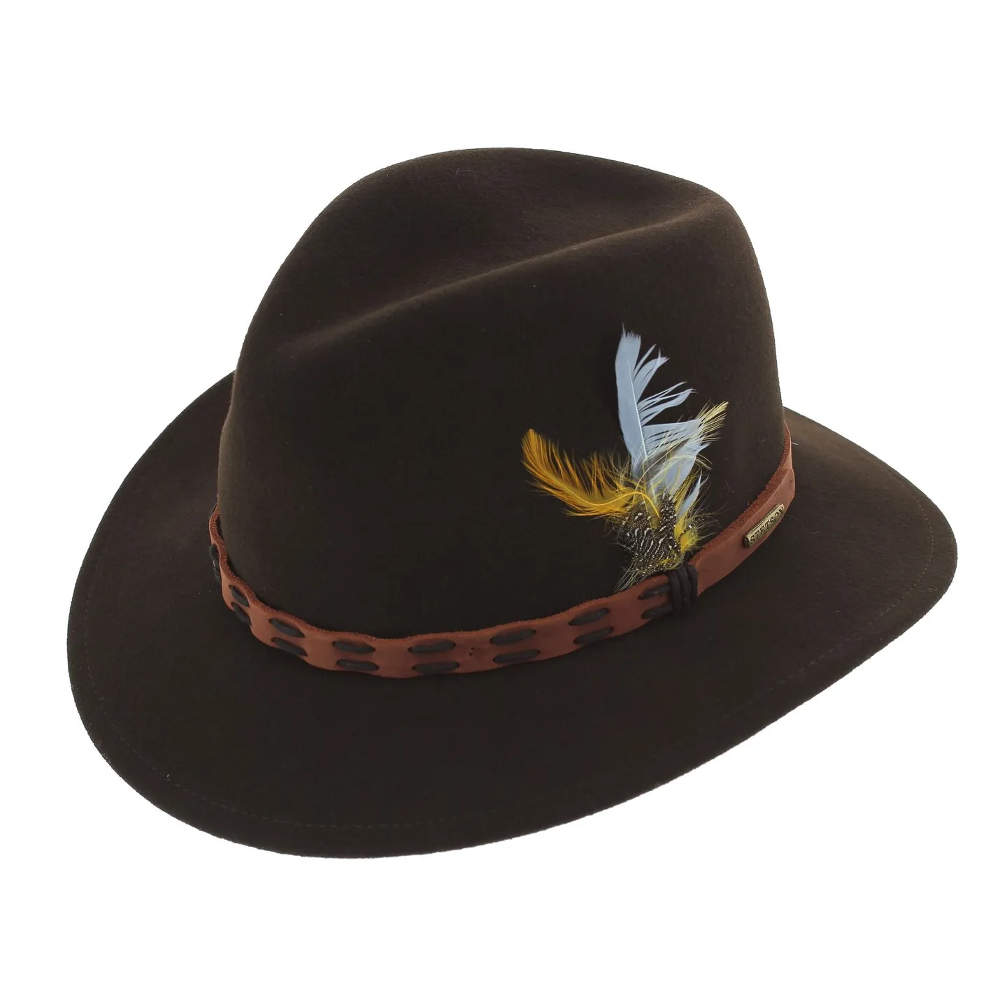 Chapeau Traveller Thompson Feutre Laine Marron - Stetson Reference : 386 | Chapellerie Traclet