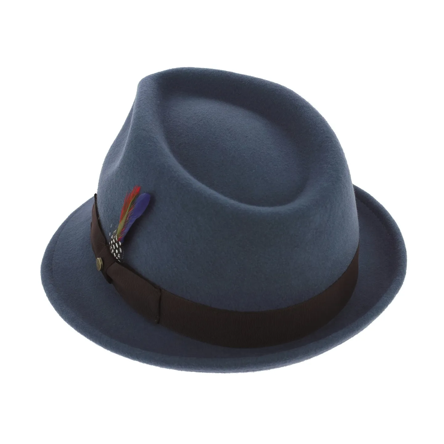 Chapeau Trilby Richmond Feutre Laine Bleu - Stetson Reference : 2692 | Chapellerie Traclet