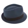 Chapeau Trilby Richmond Feutre Laine Bleu - Stetson Reference : 2692 | Chapellerie Traclet