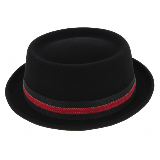 Chapeau PorkPie Pearl Feutre Laine Noir - Stetson Chapeau PorkPie Pearl Feutre Laine Noir - Stetson