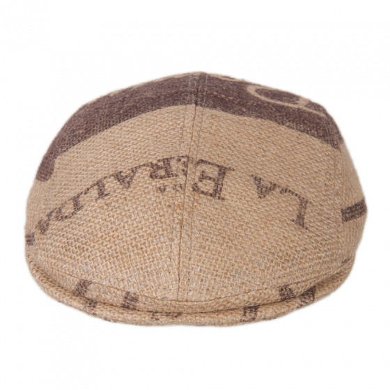 Casquette Plate grappa Toile de Jute Beige - ReHats
