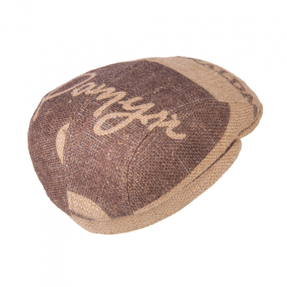 Casquette Plate grappa Toile de Jute Beige - ReHats