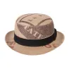 Chapeau melon bombon Toile de Jute Beige - ReHats Reference : 7616 | Chapellerie Traclet