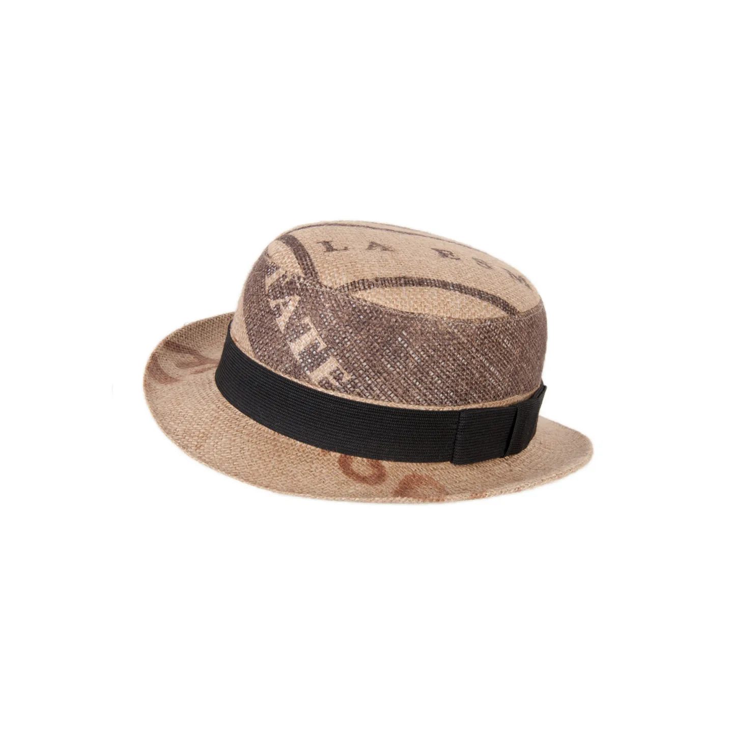 Chapeau melon bombon Toile de Jute Beige - ReHats Reference : 7616 | Chapellerie Traclet