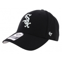 Withe SOX Chicago Wool Strapback Cap - 47 Brand