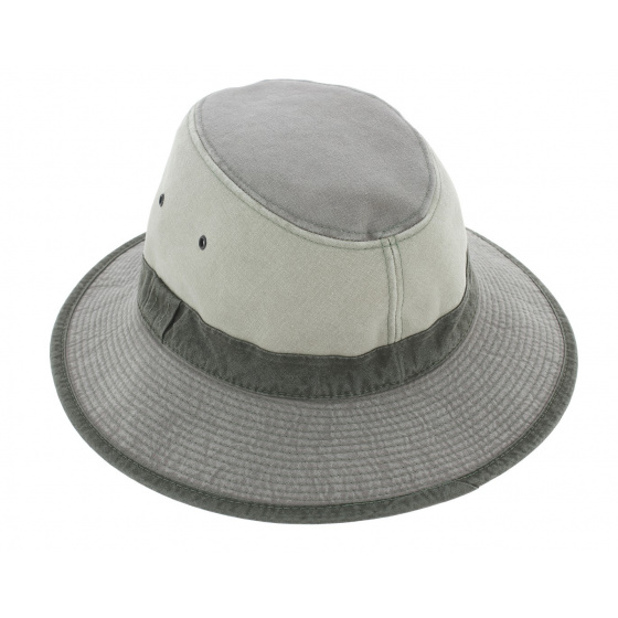 Grey Cotton Safari Lewa Hat UPF 50+ - Crambes Grey Cotton Safari Lewa Hat UPF 50+ - Crambes