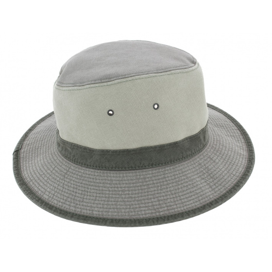 Chapeau Safari Lewa Coton Gris UPF 50+ - Crambes