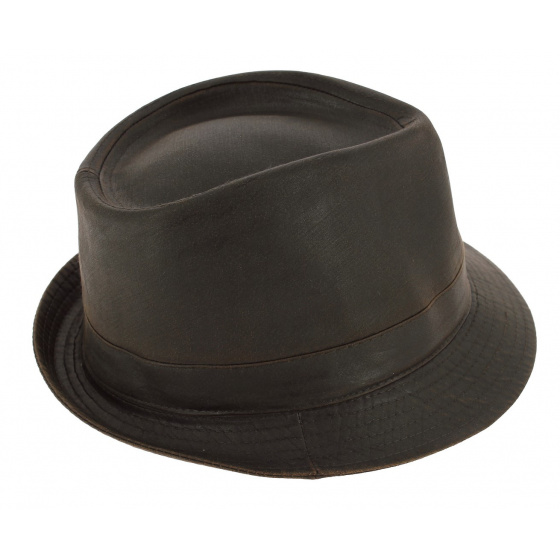 Brown Cotton Trilby Hat Barenjoy - Aussie Apparel