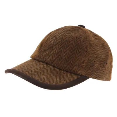 DeeWhy Leather Baseball Cap Brown - Aussie Apparel Reference: 2360 | Traclet Hat Shop