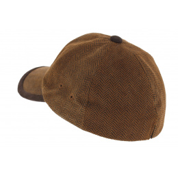DeeWhy Leather Baseball Cap Brown - Aussie Apparel
