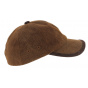 DeeWhy Leather Baseball Cap Brown - Aussie Apparel