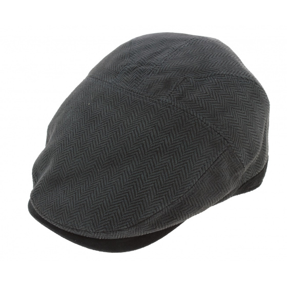 Brookvale Flat Cap Anthracite Leather - Aussie Apparel