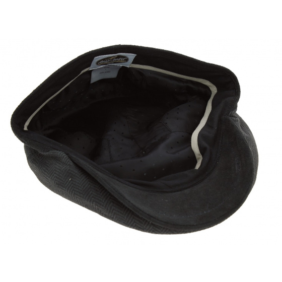 Brookvale Flat Cap Anthracite Leather - Aussie Apparel