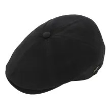 Casquette Hatteras Minco Cuir Noire- Hatland Reference : 3341 | Chapellerie Traclet