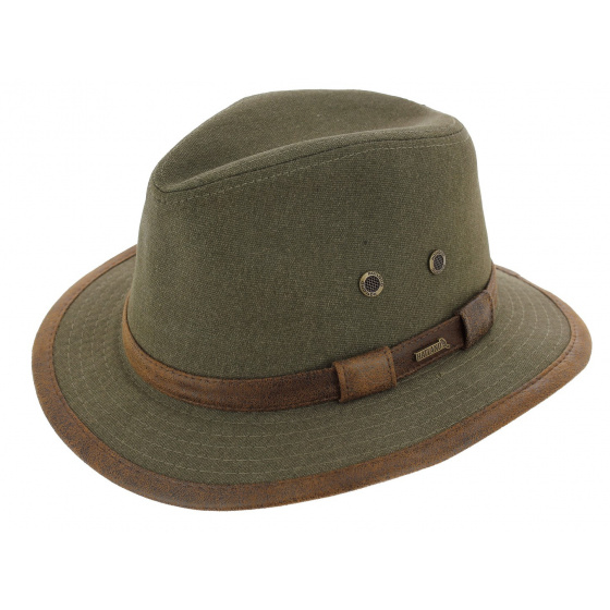 Salford Traveller Cotton Hat Olive - Hatland
