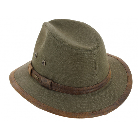 Salford Traveller Cotton Hat Olive - Hatland