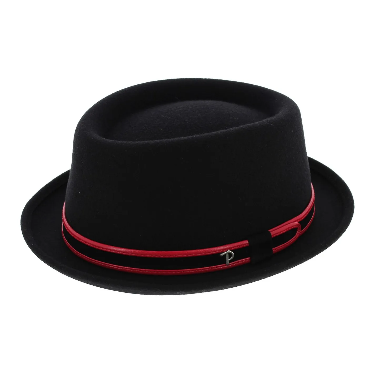 Black Impéria Porkpie Hat - Panizza Reference: 5797 | Traclet Hat Shop