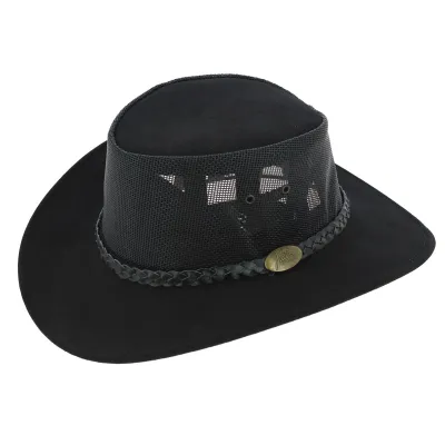 Black Traveler Hat - Suede Breezer Explorer Reference: 1784 | Traclet Hatters