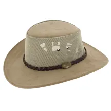 Chapeau Traveller Suede Breezer Explorer Beige - Jacaru Reference : 6930 | Chapellerie Traclet