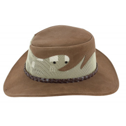 Chapeau Traveller Rockhampton Cuir Sand - Jacaru
