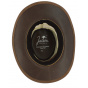 Rockhampton Brown Leather Traveller Hat - Jacaru