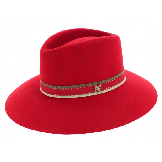 Chapeau feutre - Gemma rouge
