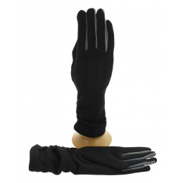 Gants Homme Cuir Tactiles Doublés Polaire - Isotoner Reference : 11274