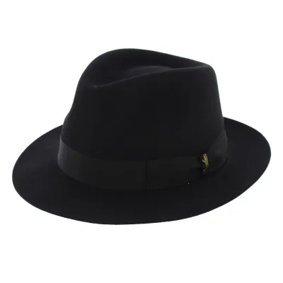 chapeau feutre poil noir Borsalino  Reference : 306 | Chapellerie Traclet