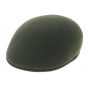 Loden Khaki Wool Cambered Cap - Traclet