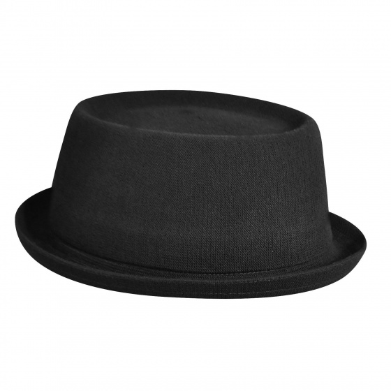 Chapeau Porkpie Bamboo Mowbray Noir - Kangol