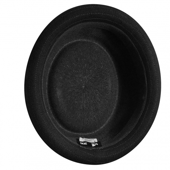 Chapeau Porkpie Bamboo Mowbray Noir - Kangol
