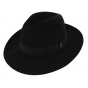 Black Fur Felt Umberto Hat - Borsalino