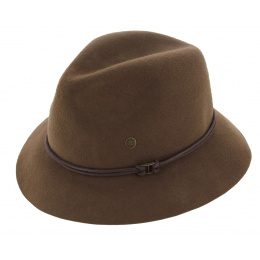 Traveller Hat Emmet Brown Wool Felt Hat - Barts