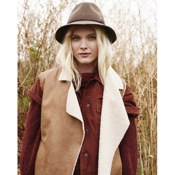 Brown Wool Felt Emmet Traveller Hat - Barts