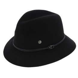 Emmet Traveller Hat Wool Felt Black - Barts