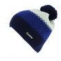 Star Pompom Wool Beanie Blue & White - Eisbär