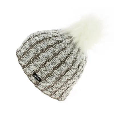 Two-Tone Wool Sabrina Beanie with Pompom - Eisbär Reference: 3968 | Traclet Hat Shop