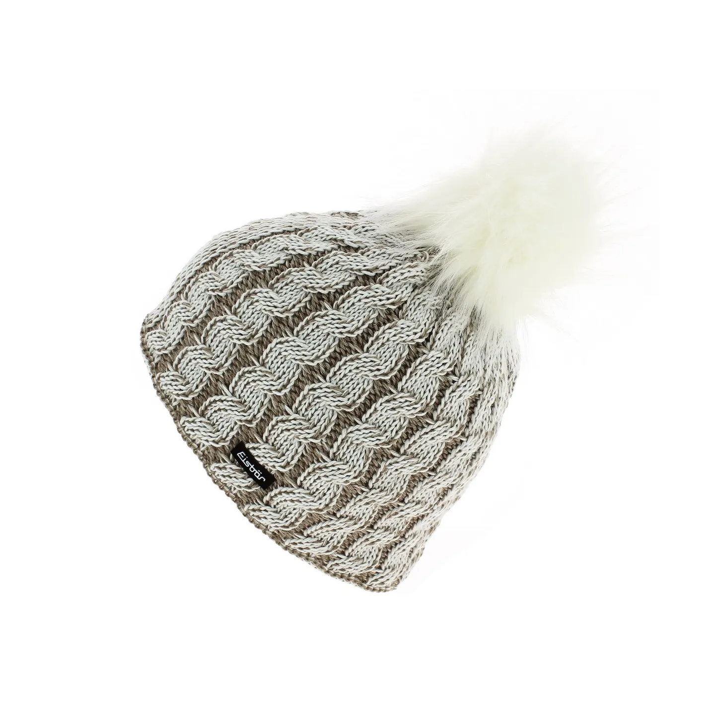 Bonnet Pompon Sabrina Bicolore Laine - Eisbär Reference : 3968 | Chapellerie Traclet