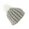 Bonnet Pompon Sabrina Bicolore Laine - Eisbär Reference : 3968 | Chapellerie Traclet