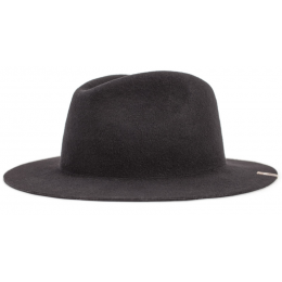 Mojave Traveller Hat Washed Black Wool Felt - Brixton